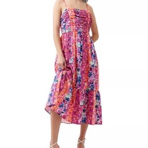 French Connection Carrie Floral Midi Dress